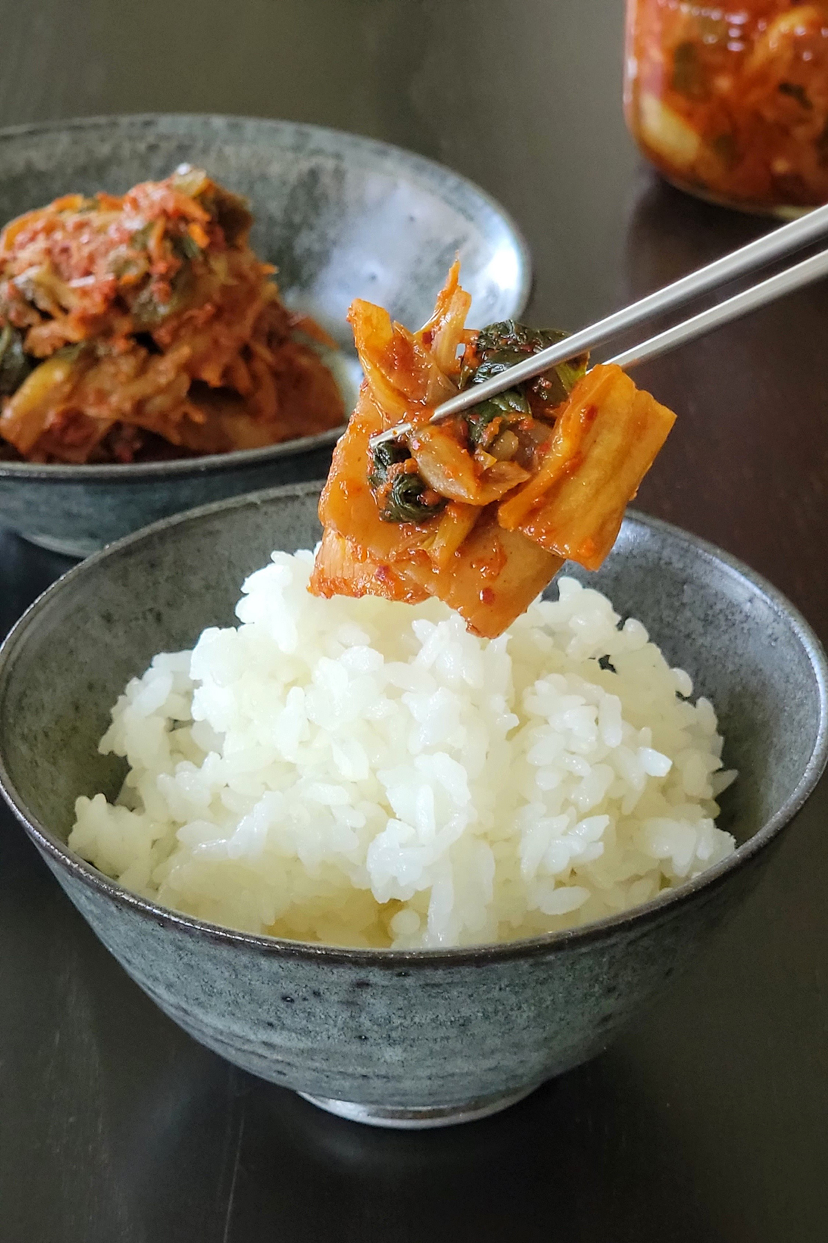 Immagini Stock - Il Kimchi Coreano Mescola Gli Spaghetti Di Riso Fritti.  Image 210339181